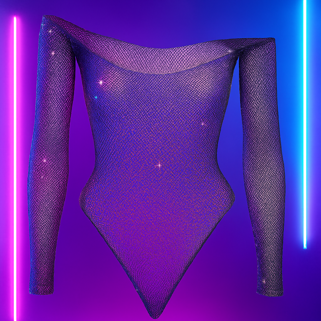 Body de rejilla con detalles