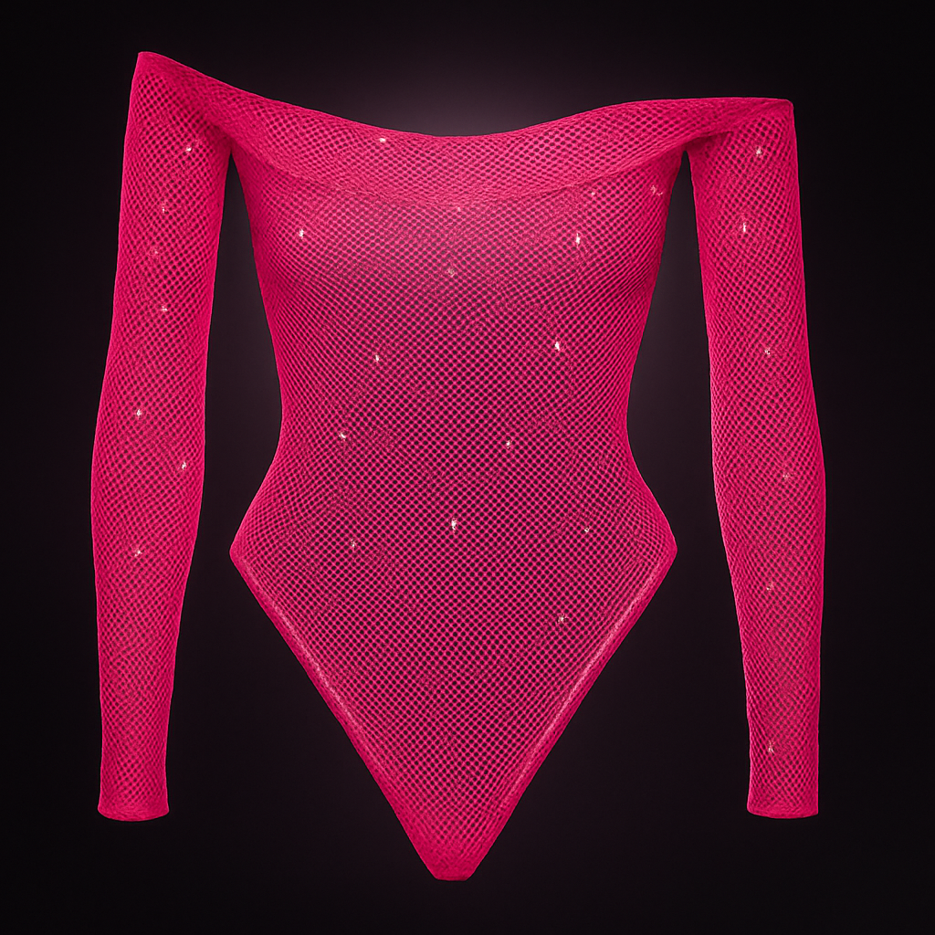 Body de rejilla con detalles