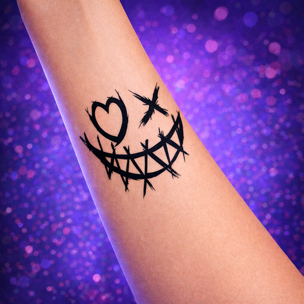 Tatuaje Semipermanente Sonrisa Diabólica