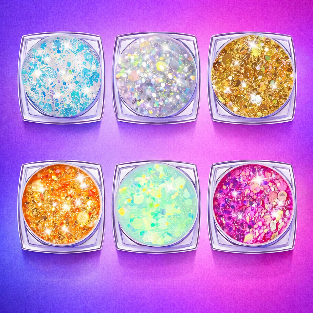 Set de Purpurina 6 colores