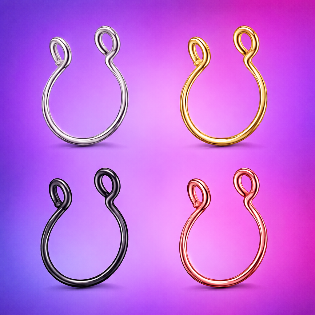 Piercing Septum Falso Sin Perforación