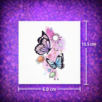 Tatuajes Temporales Fluorescentes Variados (Pack 24 hojas)