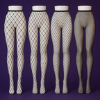 Medias rejilla negras fishnet pack