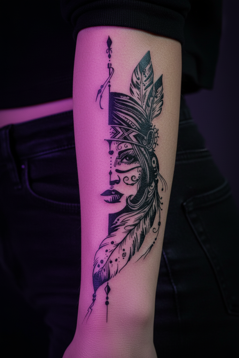 Tatuaje Semipermanente Mujer India