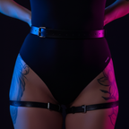 Cinturón de pierna con iluminación neón