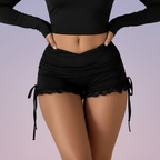 Shorts Fruncidos con Lazos